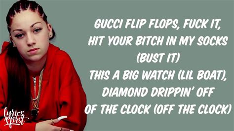 girl bust it open for gucci|Lyrics for Gucci Flip Flops by Bhad Bhabie .